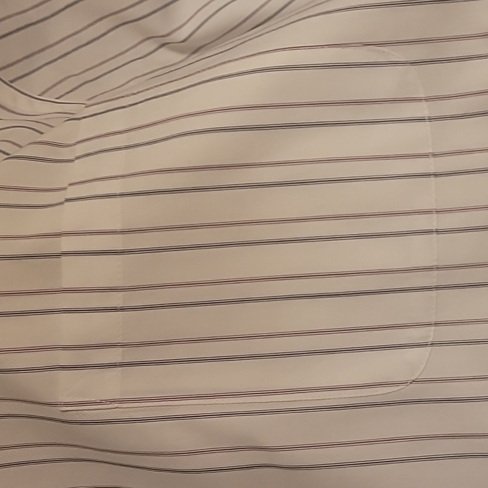 Geoffrey Beene Men's Fitted Stripe Shirt 18" Neck - Picture 4 of 9